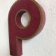 Sign letter P