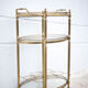 Brass service 3 floors, trolley with wheels