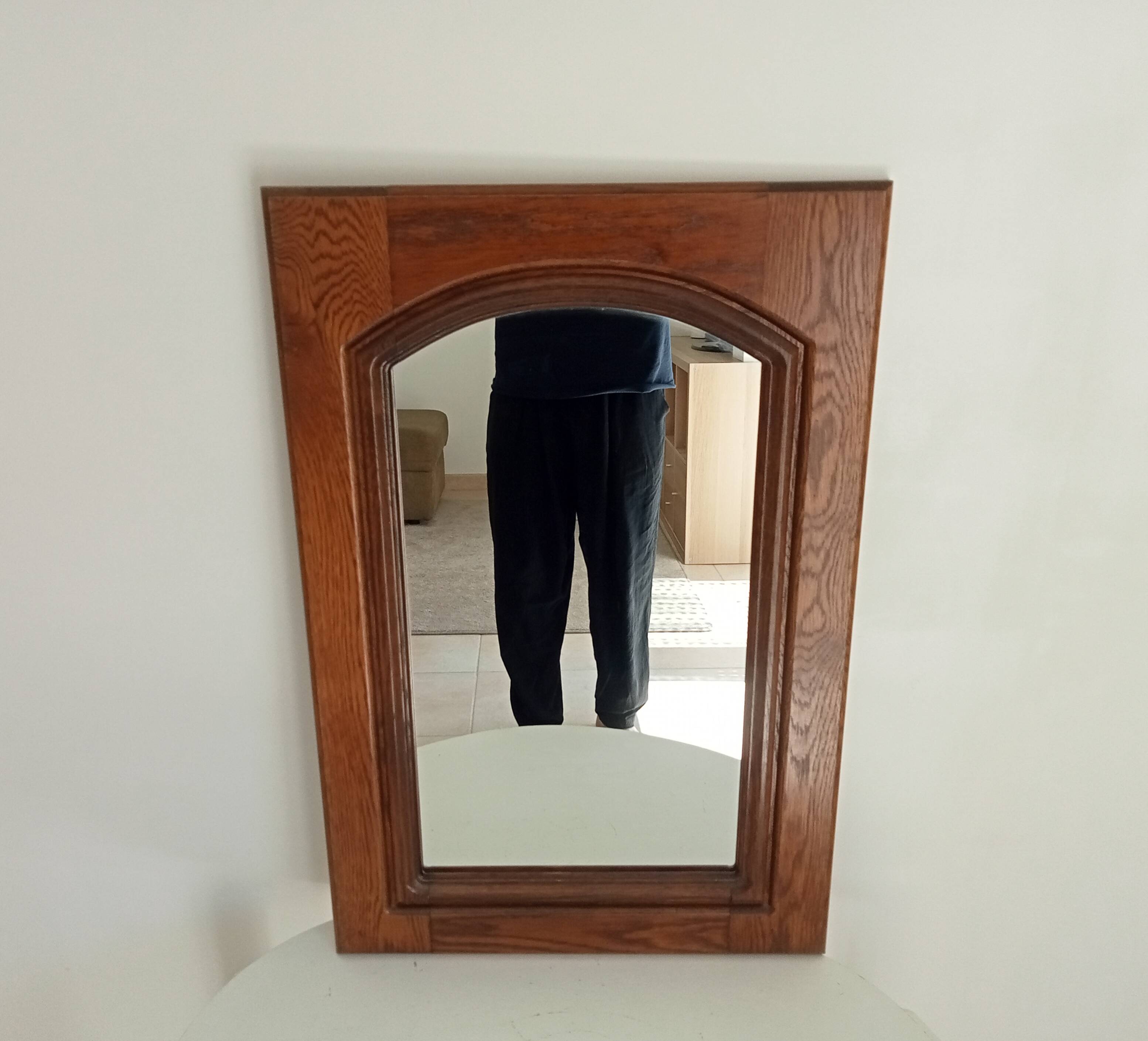 Miroir vintage rustique années 70/80