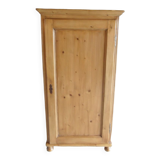 Antique pine one door cabinet
