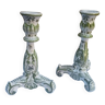 Set of ceramic candle holders