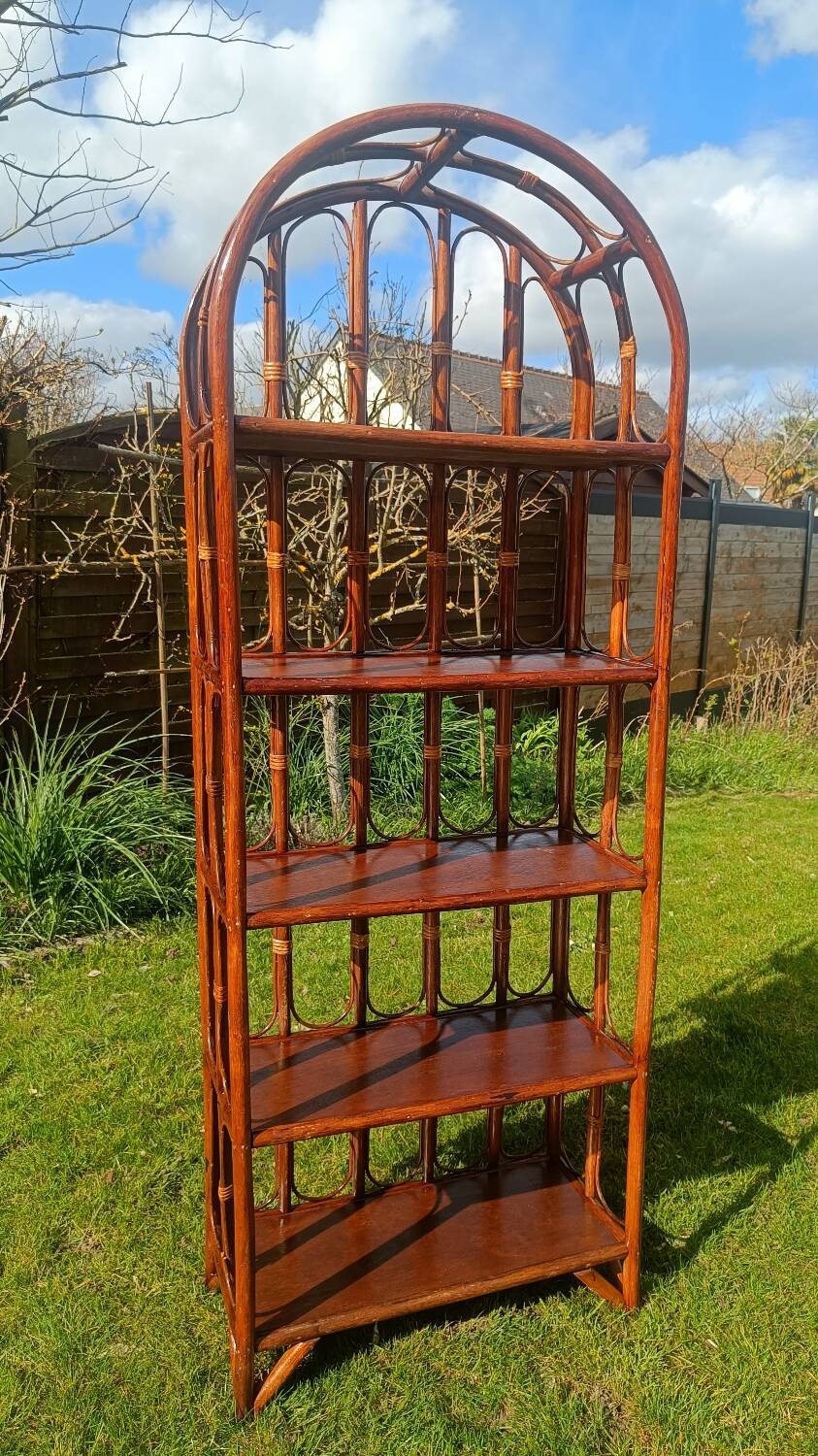 Shelves, rattan bookshelf