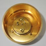 Pendulette de bureau 8 jours /laiton massif /vintage IMEXAL
