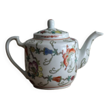 Chinese hand painted teapot Jingdezhen