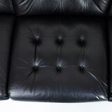 Midcentury leather lounge sofa 1960s