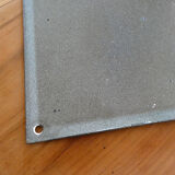 Old plate in enamelled metal "street of the count of Foix"