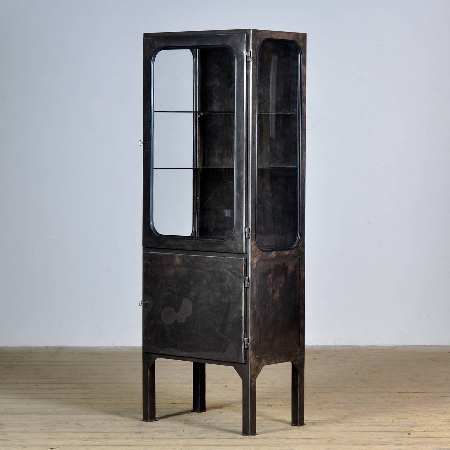 polished medical cabinet, 1970’s
