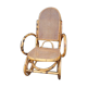 Rocking-chair en rotin et cannage vintage