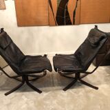 Pair of "Falcon" armchairs by Sigurd Russel