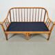 Organic Modern Bamboo and Rattan Loveseat from McGuire, 1970s