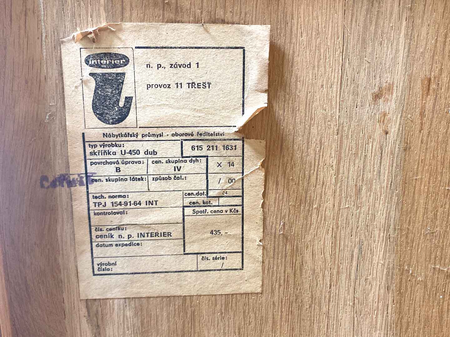 Vintage three part U-450 cabinet by Jiri Jiroutek for Interier Praha, 1960s