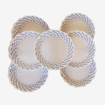 8 assiettes plates