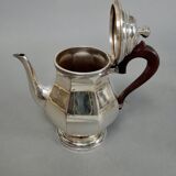 Coffee and tea service silver metal 3 pieces