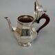 Coffee and tea service silver metal 3 pieces