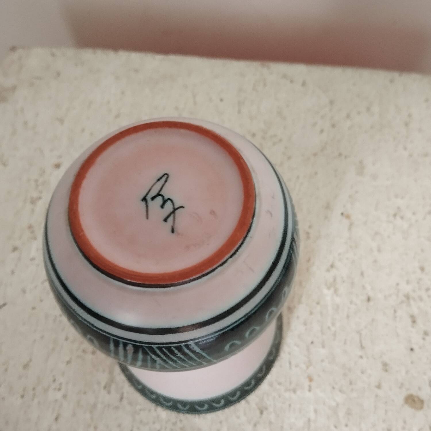 Ceramic vase signed Roy Vallauris