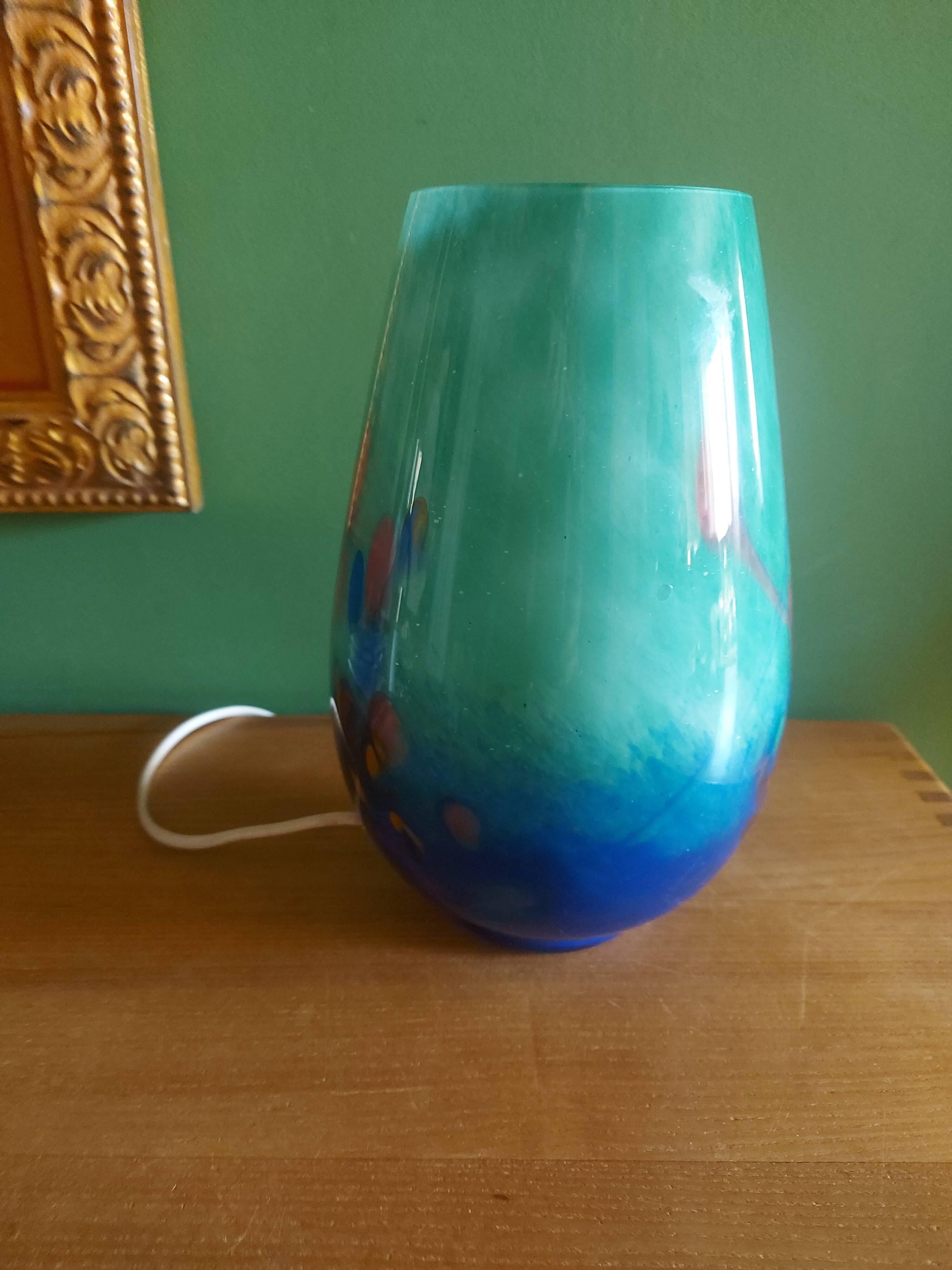 Blown glass lamp soisy, essonne