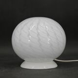 1980s Glass Globe Table Lamp , Italy