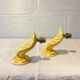 Pair of earthenware sconces, vintage 50s