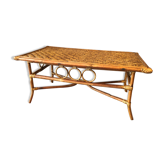 Table basse en rotin