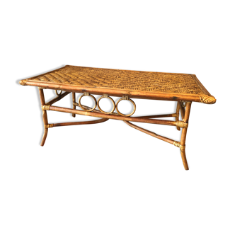 Rattan coffee table