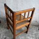 Set of 4 brutalist oak armchairs, 1950s