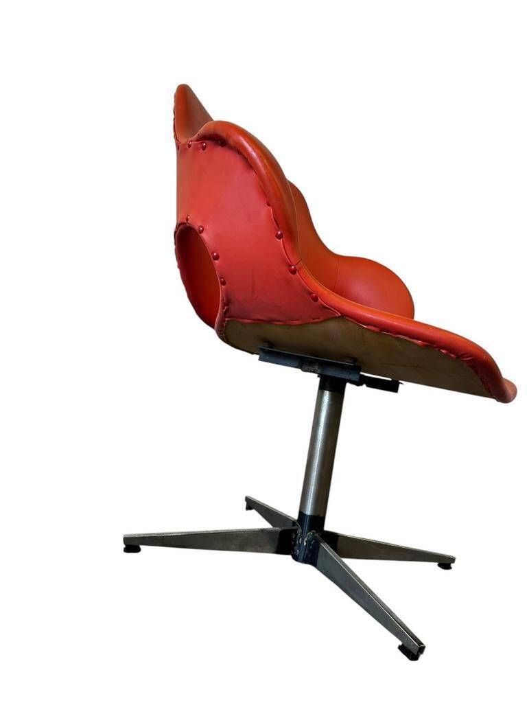 Vintage orange lounge armchair / children's chair