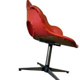 Vintage orange lounge armchair / children's chair