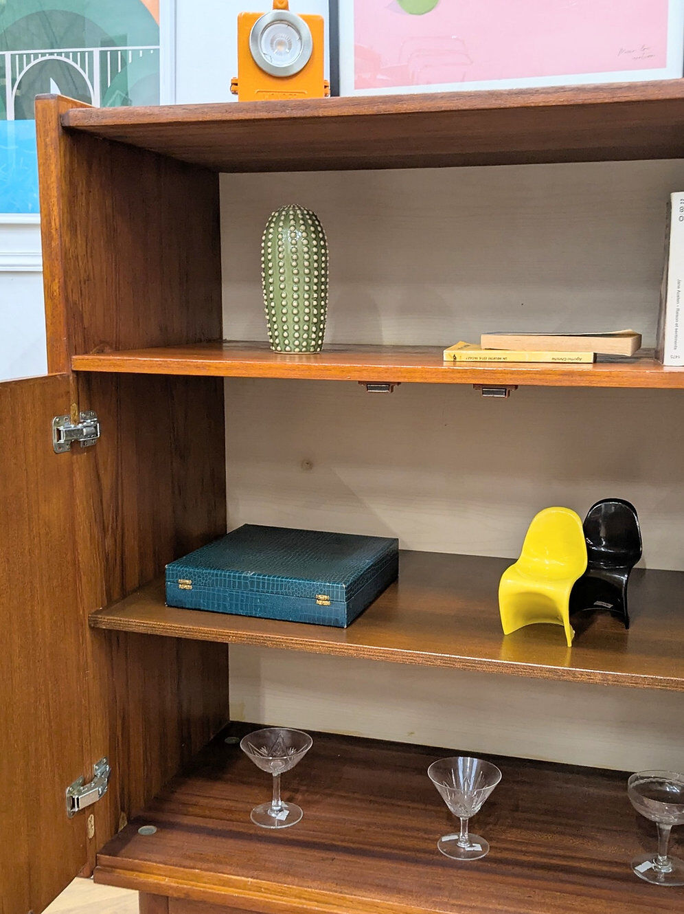Vintage Scandinavian teak sideboard from the 60s