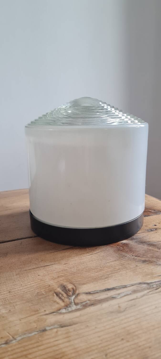 Art deco holophane wall light