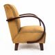 Fauteuils Art Déco, conçus par J. Halabala, République tchèque, années 1930.