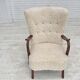 1960s, Danish design by Alfred Christensen, reupholstered, sheepskin.