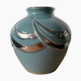 Blue Art deco vase