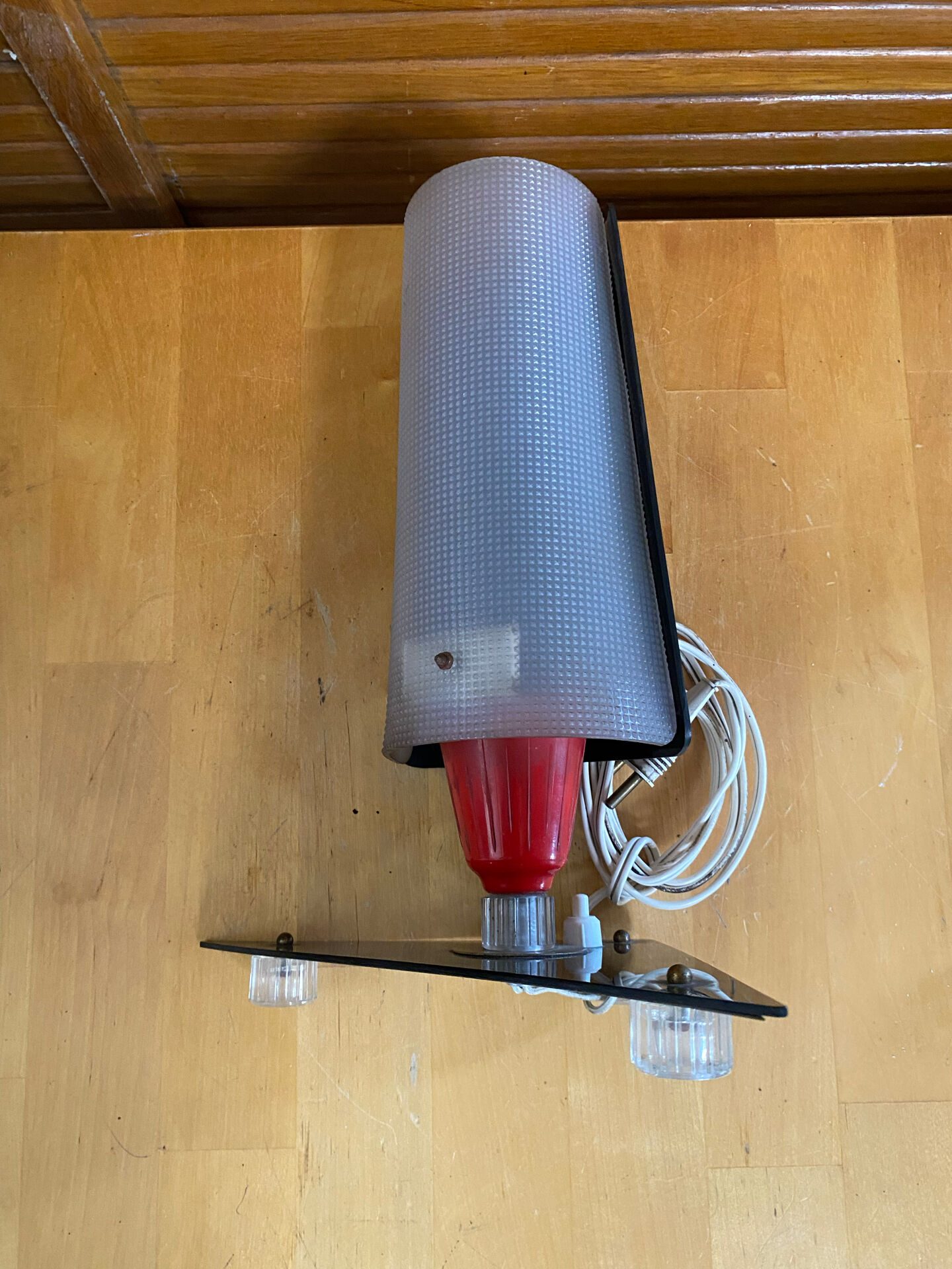 Rockabilly bedside lamp 50s design vintage plexiglass tripod
