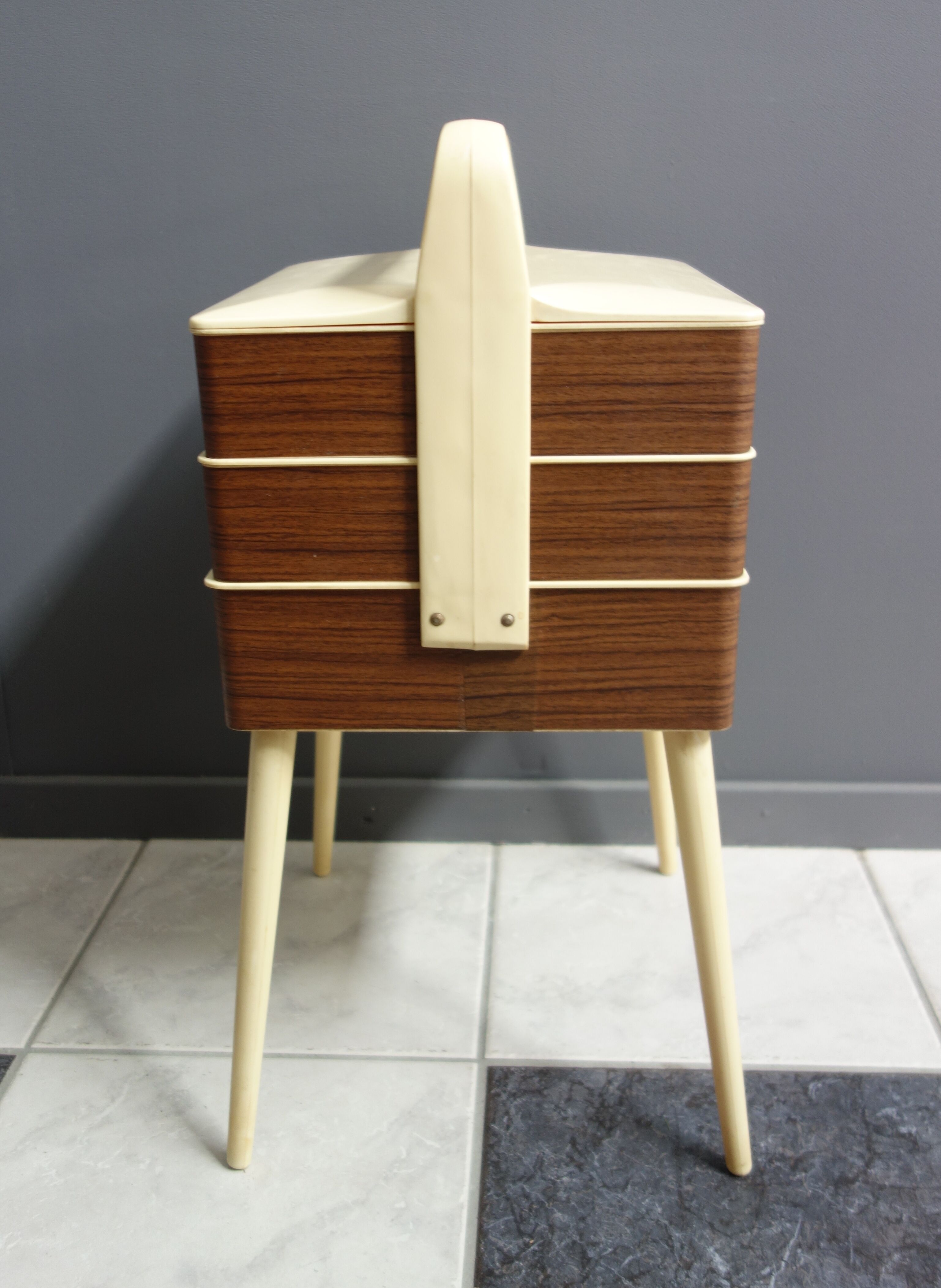 Sewingbox 1960s on four legs