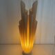 Lampe  vintage 1970 Athéna Georgia Jacob drapée saumonée - 50 cm