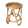 Natural rattan stool