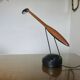 Zoomorphic desk lamp in cherry wood and polycarbonate