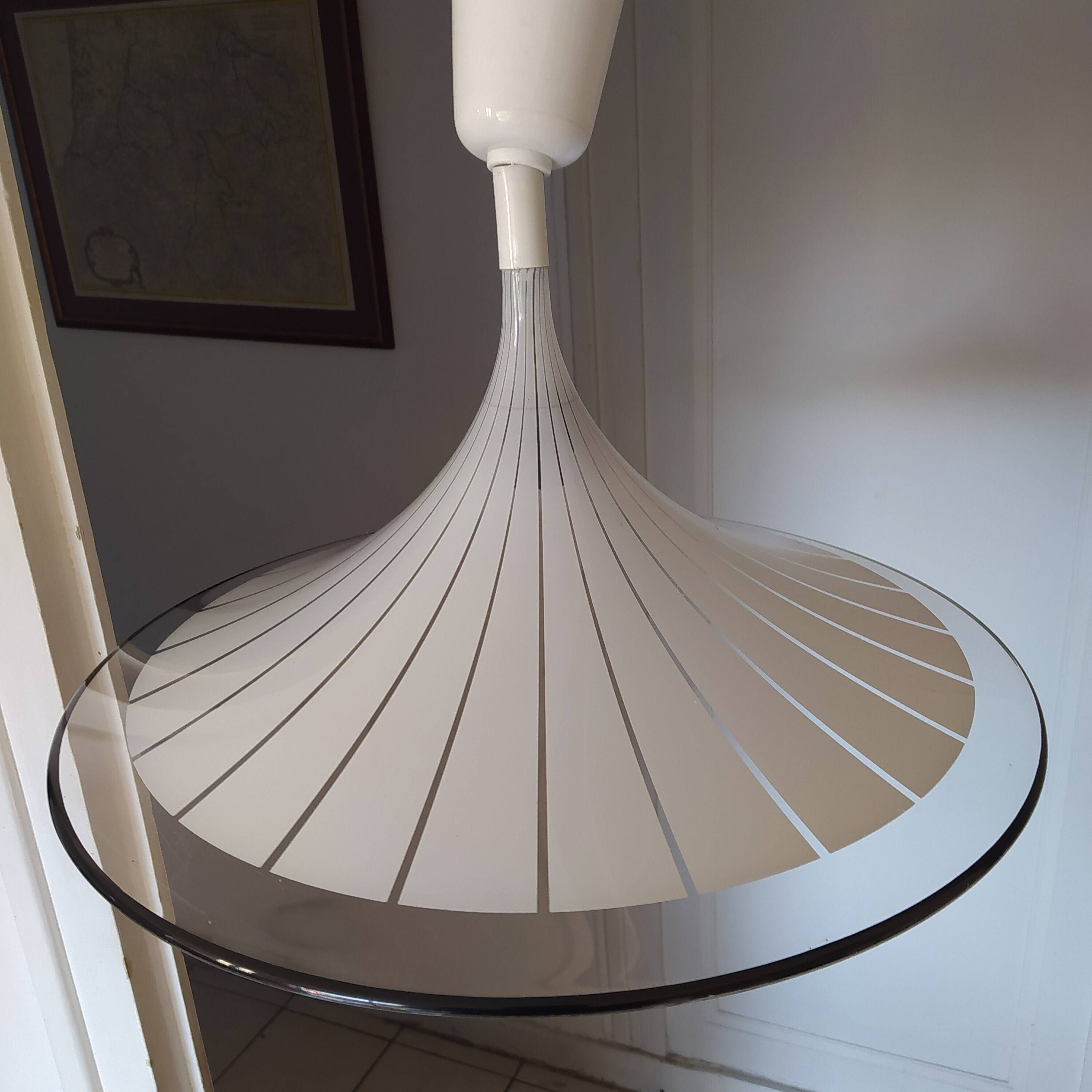 Trumpet shaped ceiling light year 1970 Silent Italy