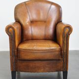 Fauteuil en cuir de mouton