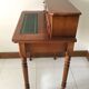 Bureau merisier à tablette rétractable