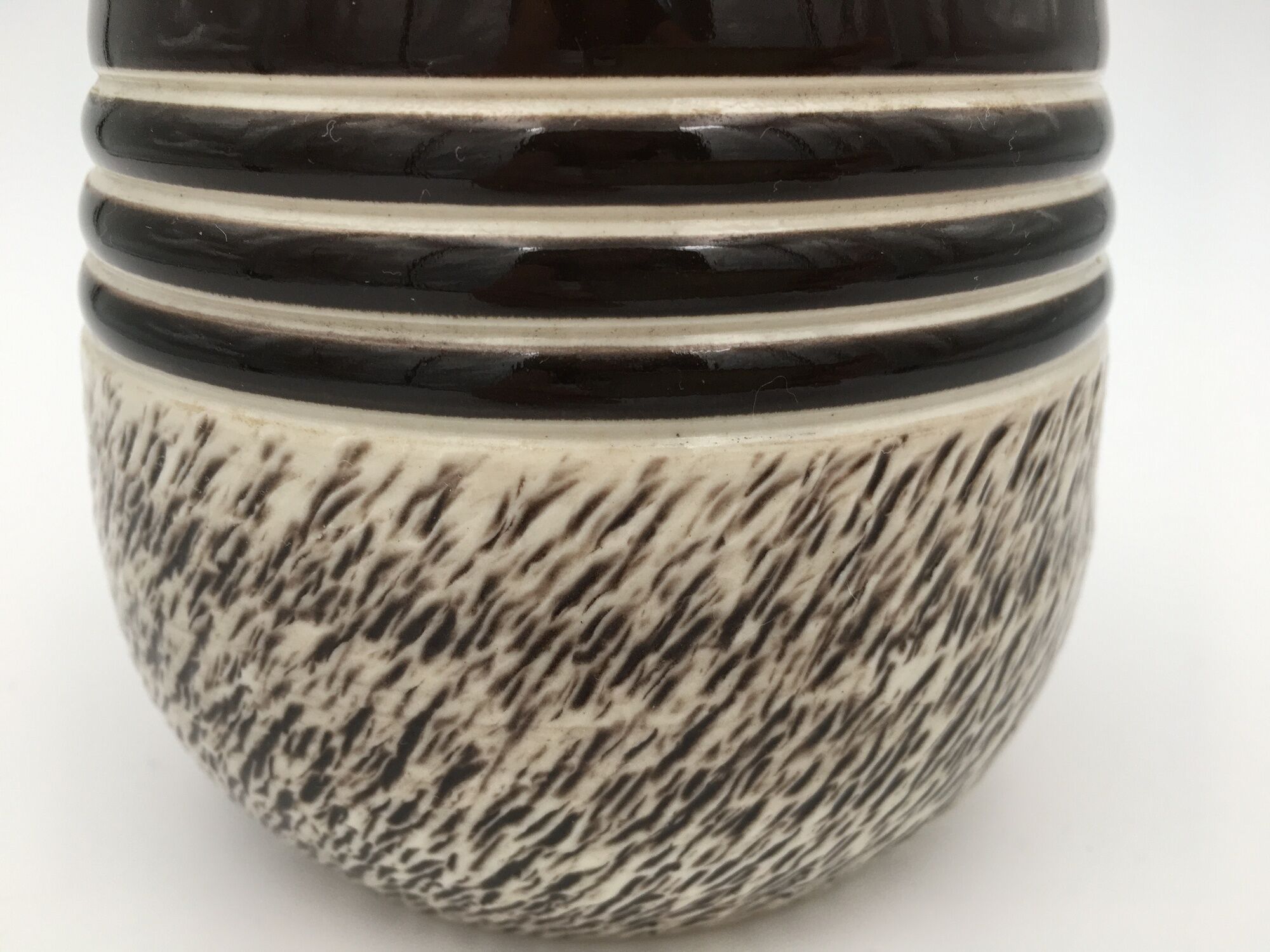 Lucien Brisdoux Enamelled sandstone covered pot with incised decoration, signed and numbered - 1940s-1950s