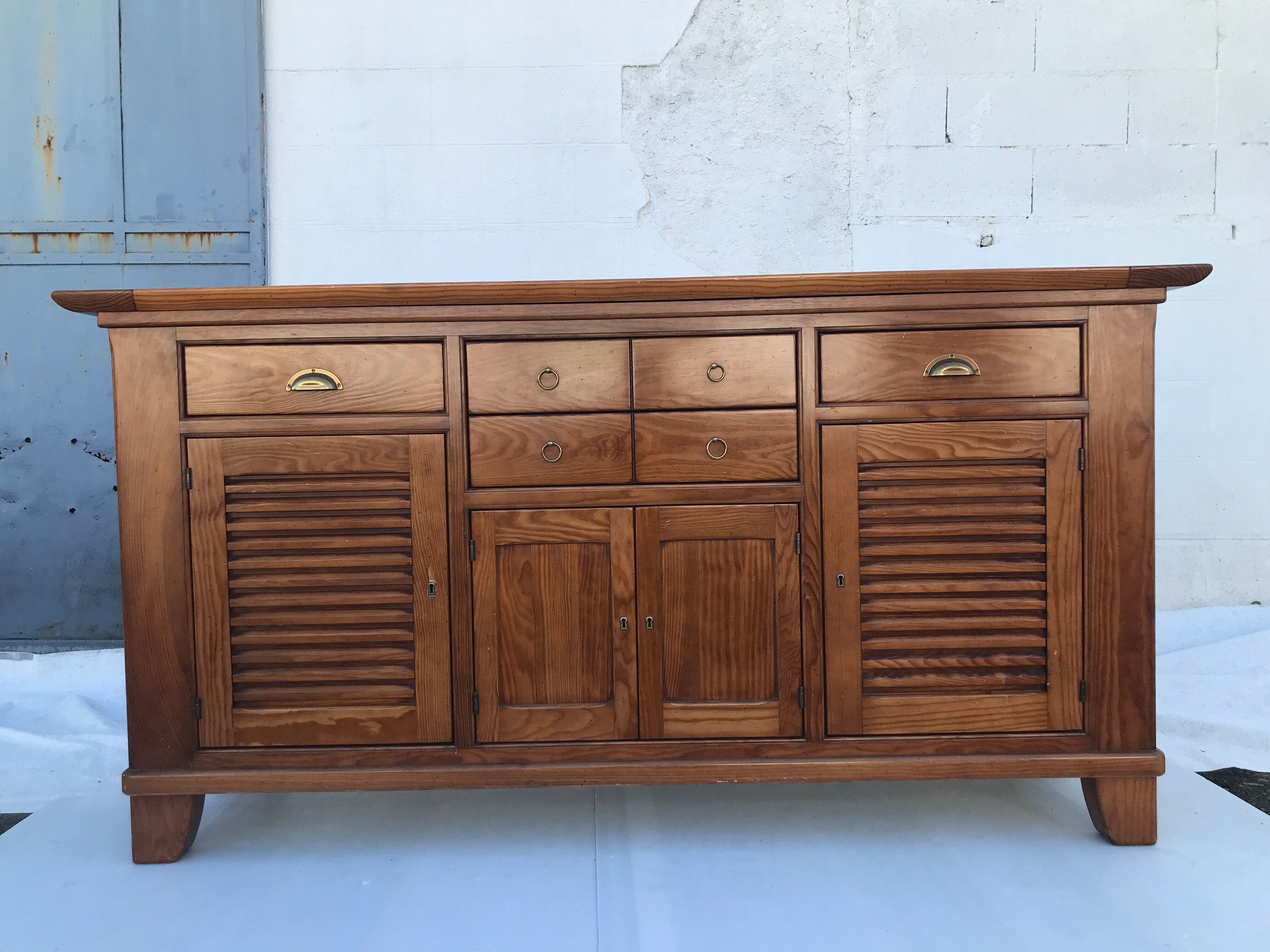Sideboard louvers and drawers
