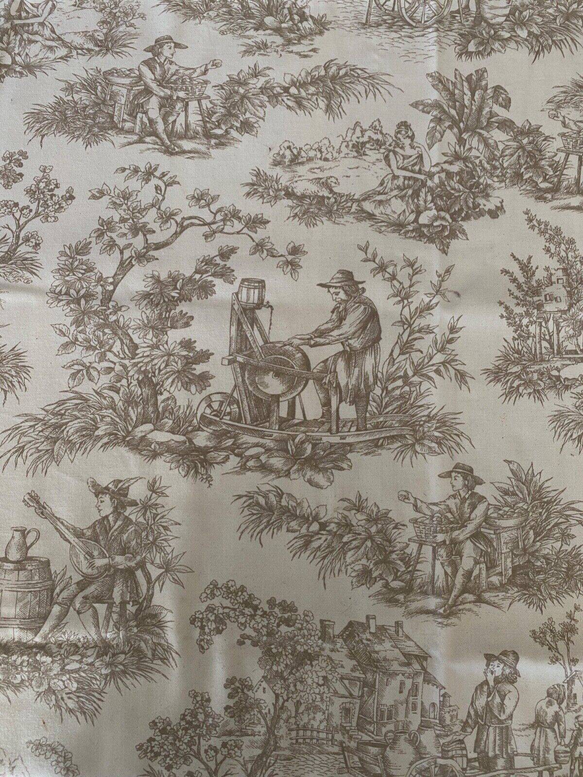 Toile de Jouy fabric late 19th century
