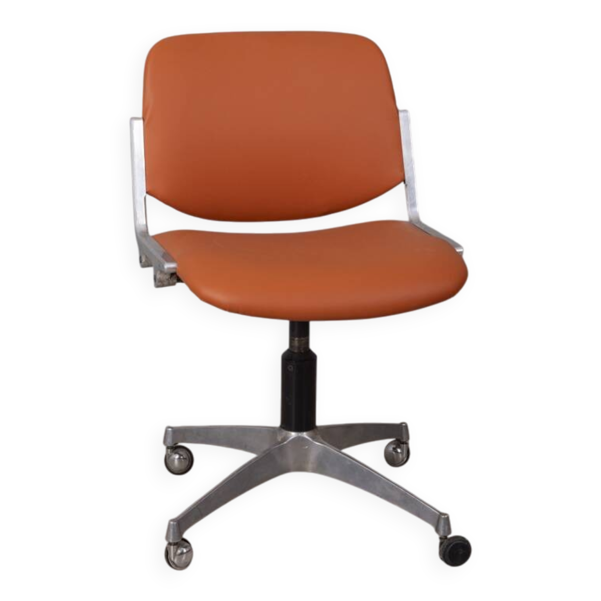 Vintage 1960s desk chair "dsc 106" design by g piretti for anonima castelli