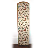 Screen 4 wooden leaves and fabric