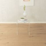 Minimalist side tables made of transparent acrylic glass, Space Age style, 1970s, set of 2