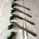 Six wears vintage green ceramic dog knives