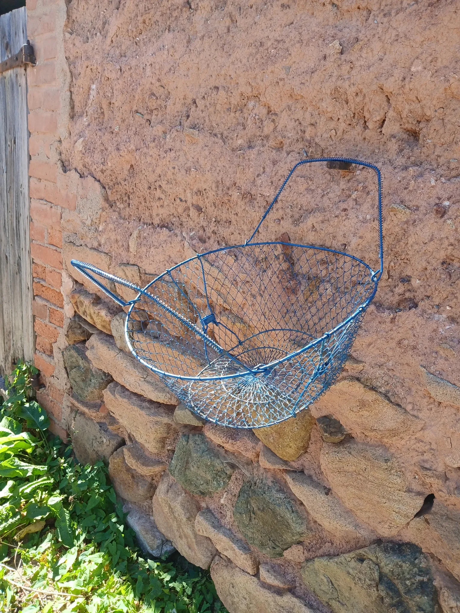 Grand panier de pêche ou récolte ancien 