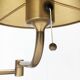 Lesan floor lamp in vintage German brass, Hollywood Regency style by Florian Schulz, 1970s.