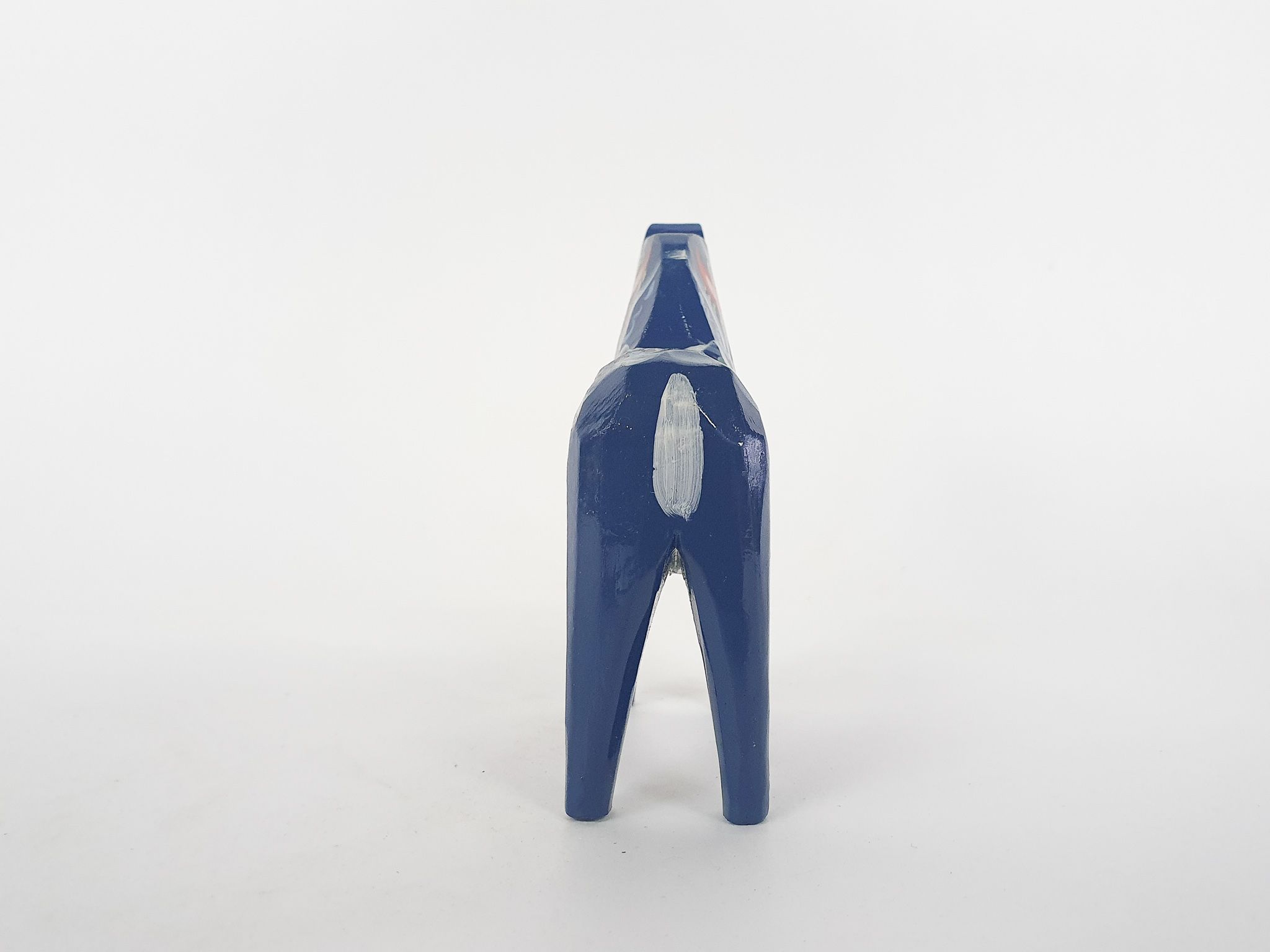 Handpainted blue Nils Olsson, "Dala" horse, Sweden 1960's